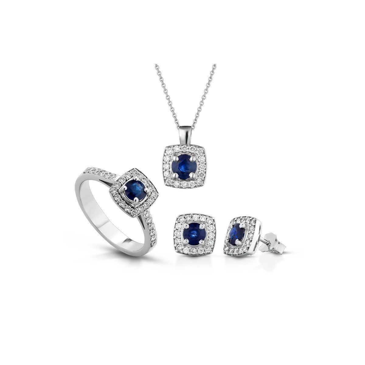 Parure Zaffiri e Diamanti