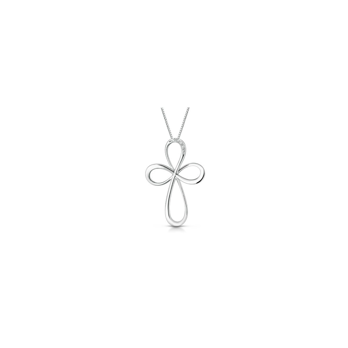 Croce Donna Diamanti Naturali