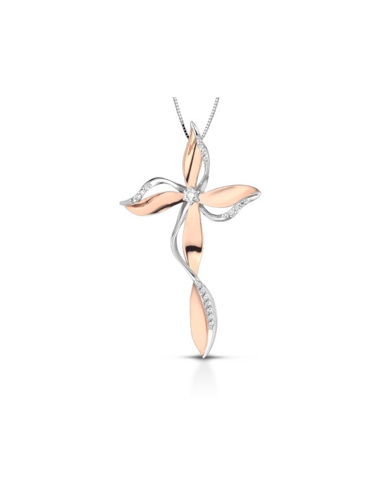 Croce Da Donna Diamanti Naturali