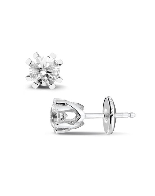 Orecchini 8 Griffe con Diamanti Naturali