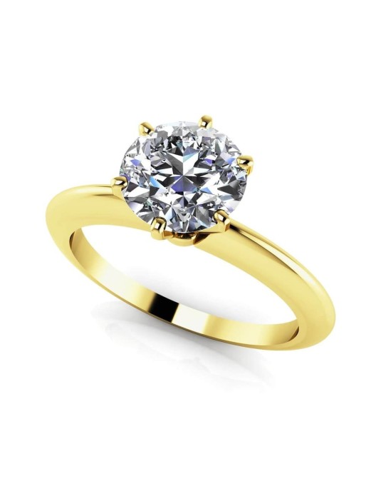 Anello Da Fidanzamento con Diamante Solitario