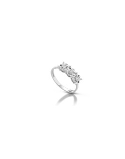 Anello Trilogy Cometa con Diamanti