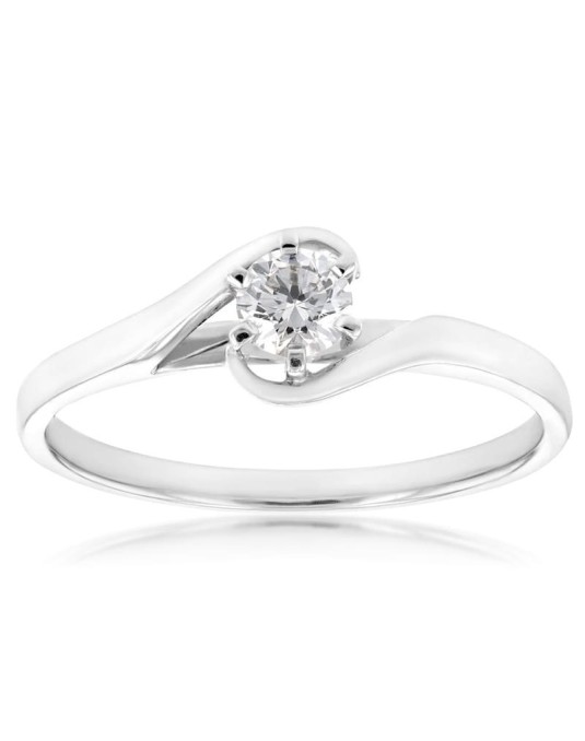 Anello Contrarie Scermino con Diamante