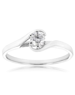 Anello Contrarie Scermino con Diamante