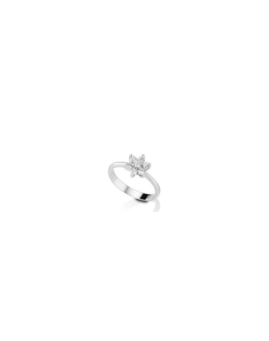 Anello Fiore con Diamanti