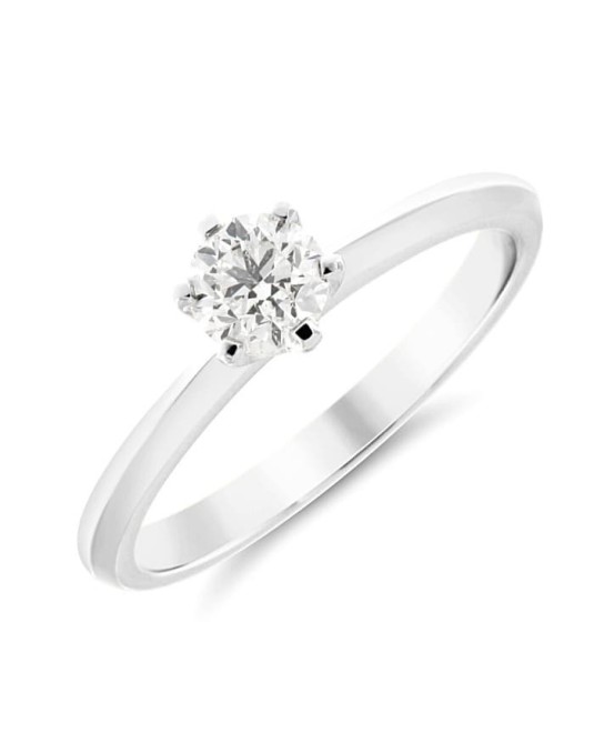 Solitario Sei Griffe Con Diamante
