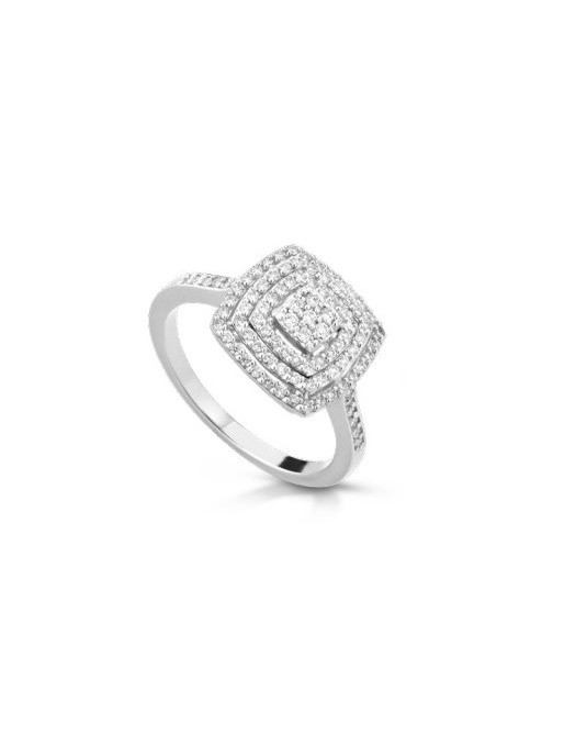 Anello Halo con Diamanti