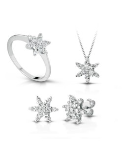 Parure Neve in Oro Bianco