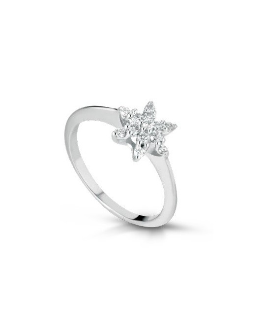 Anello Neve con Diamanti