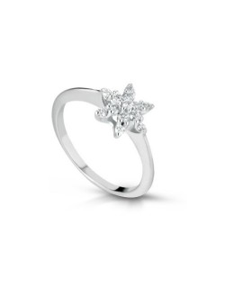 Anello Neve con Diamanti