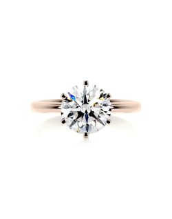 Anello Per Fidanzamento Oro Rosa con Diamante 1 carato