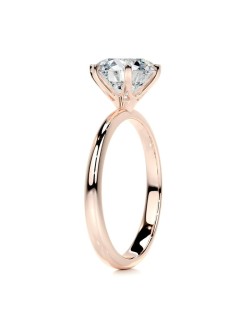 Anello Per Fidanzamento Oro Rosa Di Lato