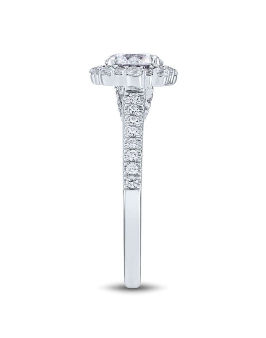 Anello Elegante Halo con Diamanti