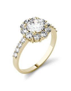 Anello Stile Halo Lato A