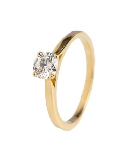 Anello Per Fidanzamento Solitario Laterale