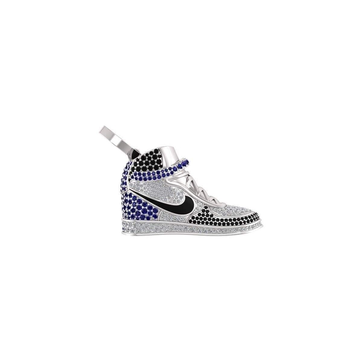 Ciondolo Scarpa Nike in Oro Bianco