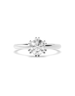 Anello 12 Griffe in Oro Bianco