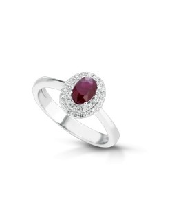 ANELLO FANTASIA IN ORO BIANCO 18 K CON ACQUA MARINA E DIAMANTI NATURALI