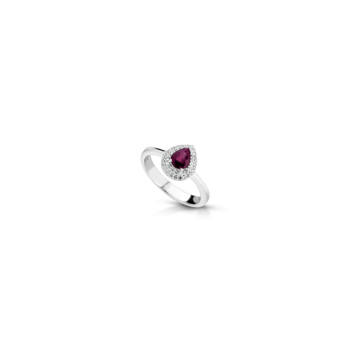 ANELLO FANTASIA IN ORO BIANCO 18 K CON ACQUA MARINA E DIAMANTI NATURALI