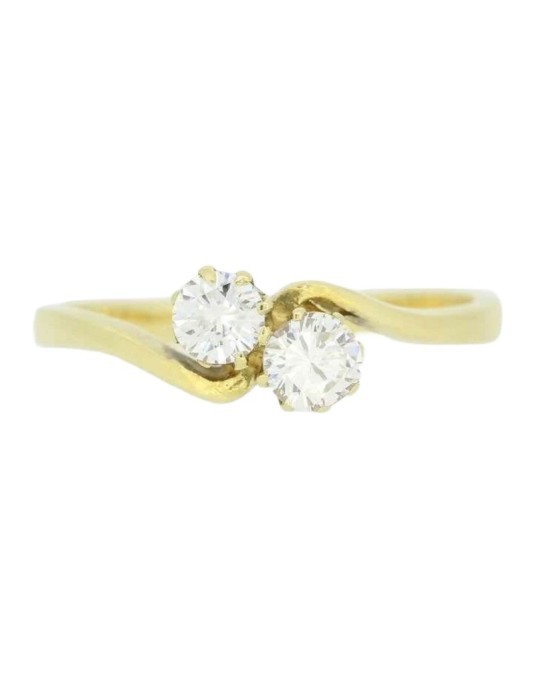 Anello Bilogy Oro Giallo e Diamanti