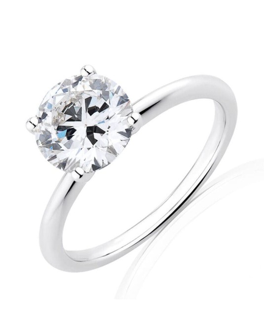Anello Solitario Oro e Diamante Naturale