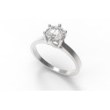 Anello Di Fidanzamento Roma in oro Bianco