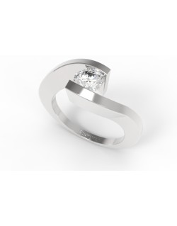Anello Contrarie Gerusalemme Diamante Certificato