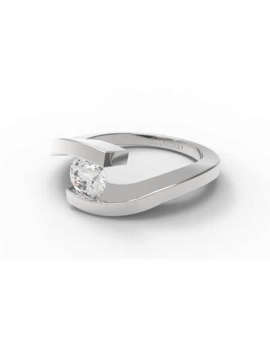Anello Contrarie Gerusalemme Diamante Certificato