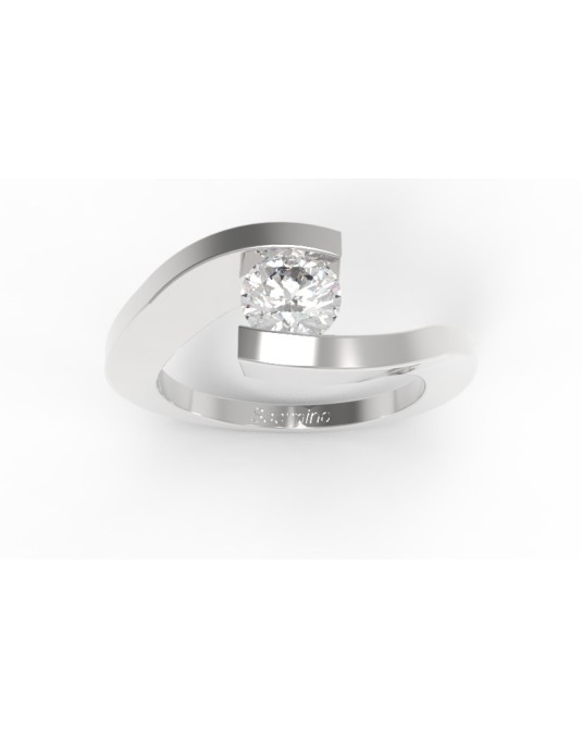 Anello Contrarie Gerusalemme Diamante Certificato