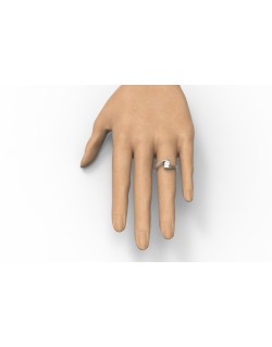 Anello Contrarie Gerusalemme Indossato Lato B