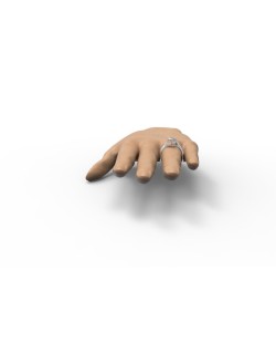 Anello New York Diamante Cuore Indossato