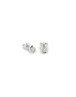 ORECCHINI IN ORO BIANCO 18 K CON DIAMANTI NATURALI CERTIFICATI