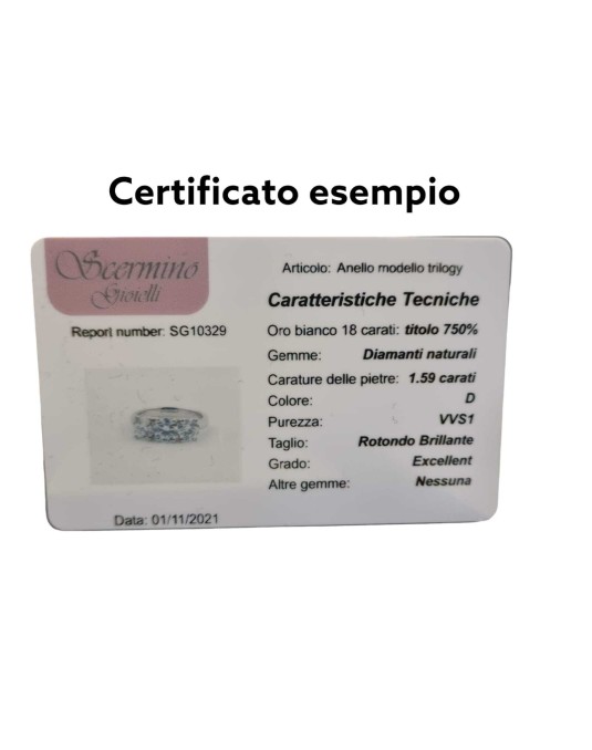 Anello Fidanzamento Amsterdam Diamante Certificato