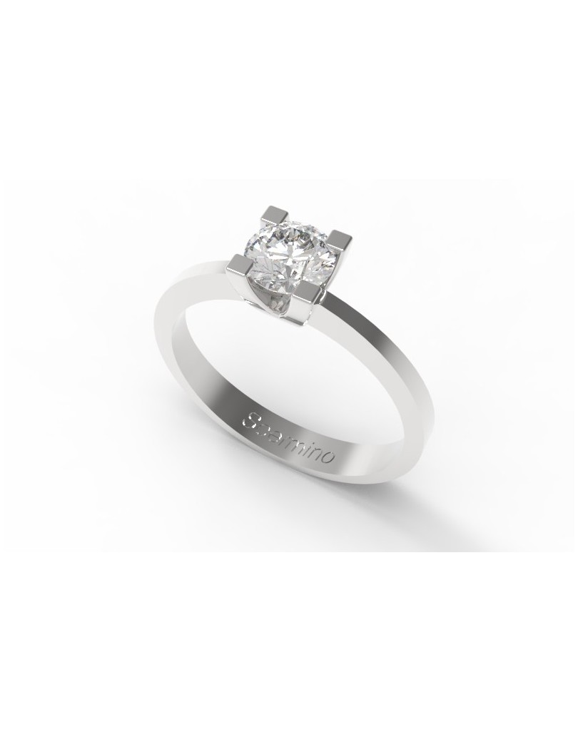 Anello Atene Di Fidanzamento Diamante Certificato
