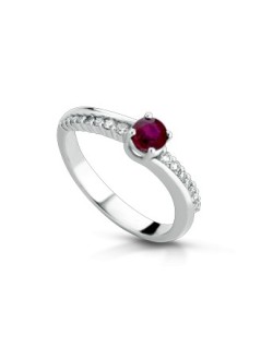 ANELLO FANTASIA IN ORO BIANCO 18 K CON ACQUA MARINA E DIAMANTI NATURALI