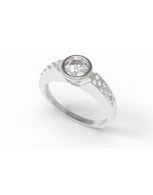 Anello Matrimonio Pave