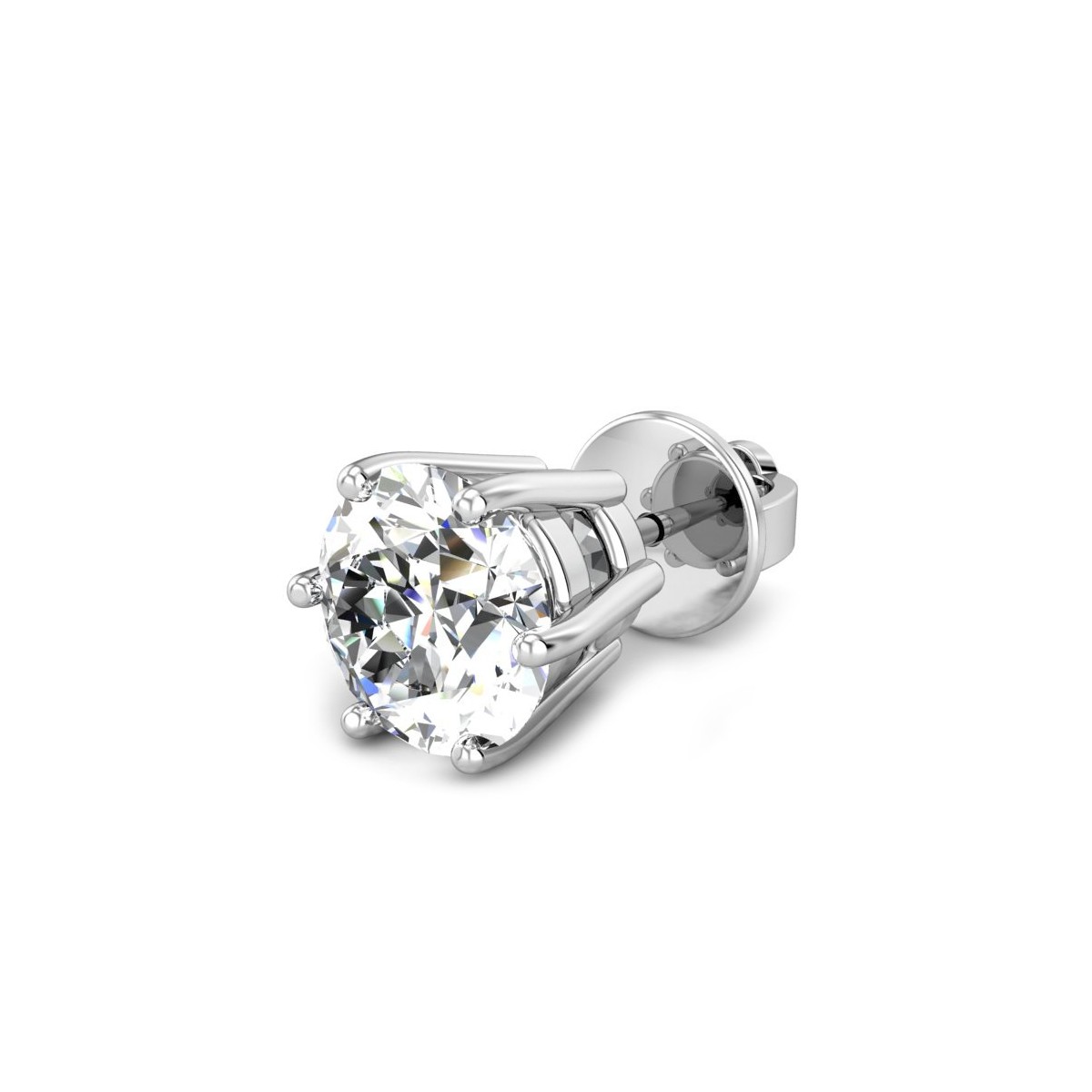 Orecchino Uomo a 6 Griffe con Diamante