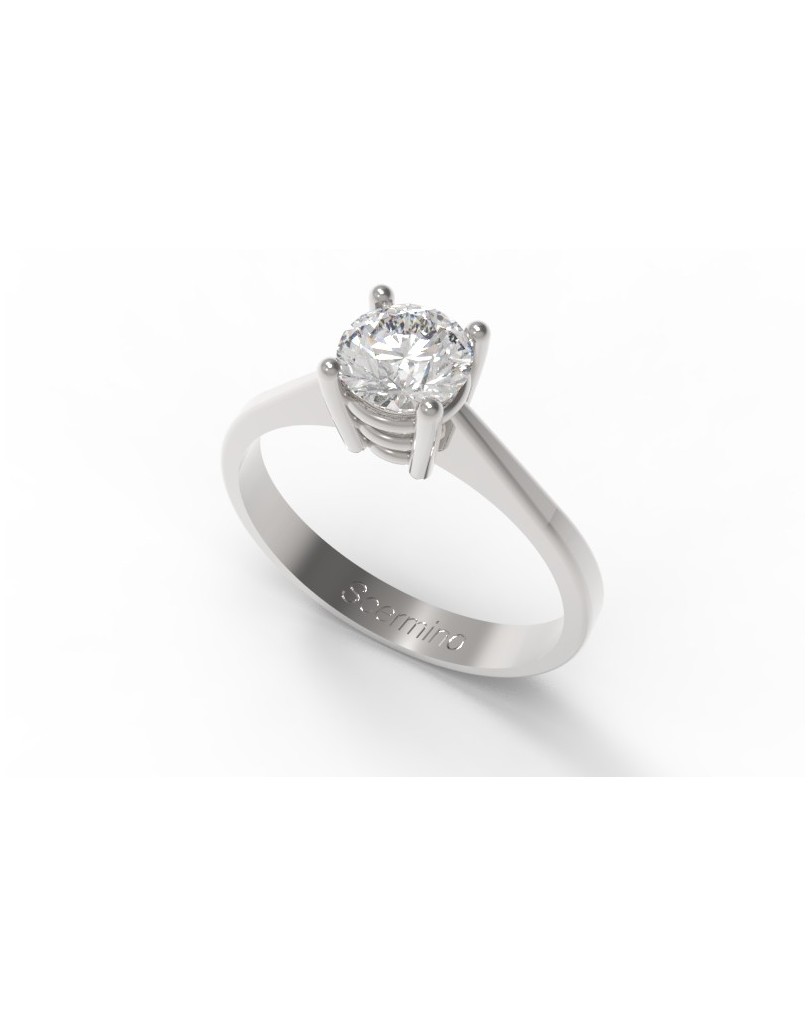 Anello Oro Bianco Per Fidanzamento