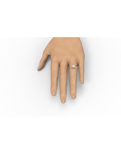 Anello Fidanzamento Classico Indossato