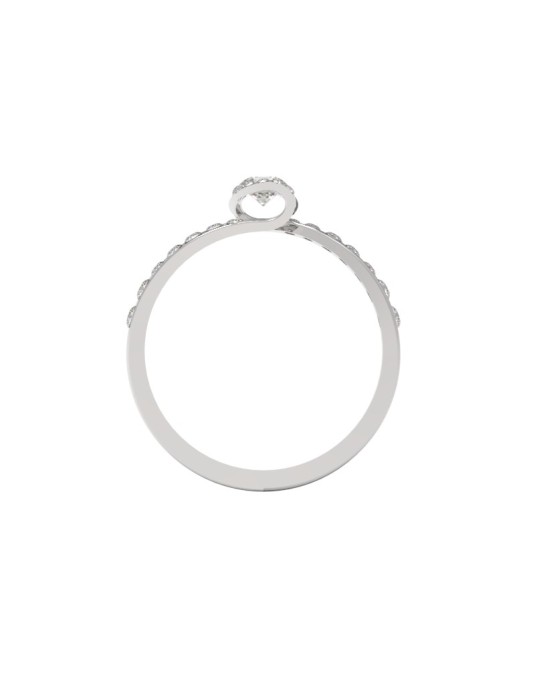 Anello Modello Pave Diamante Premium
