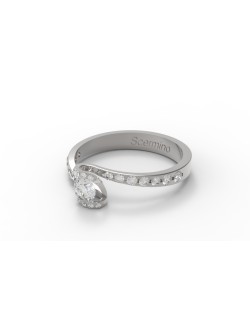 Anello Modello Pave Diamante Premium