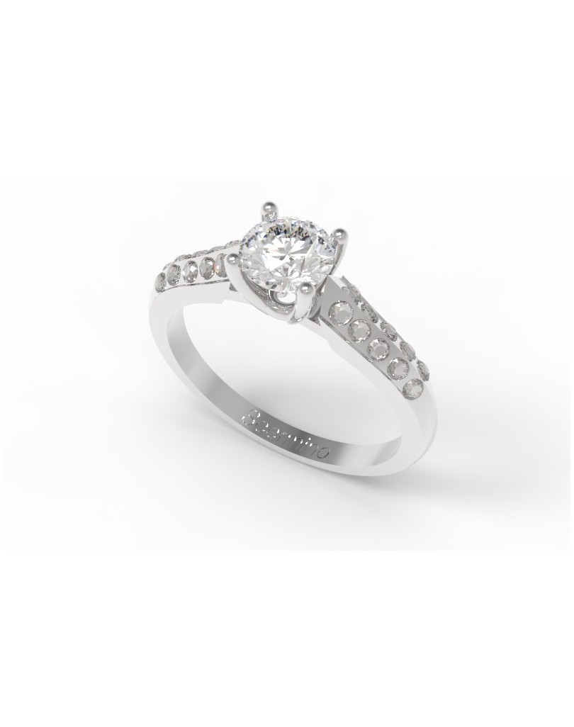 Anello Donna Modello Pave