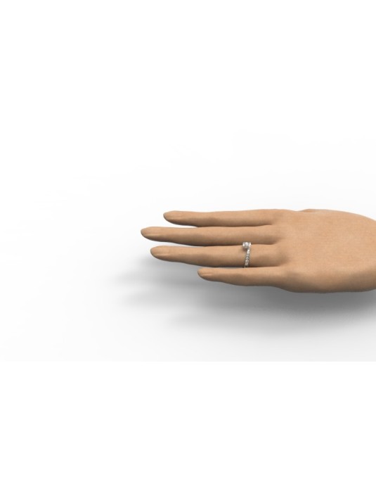 Anello Fidanzamento Modello Pave