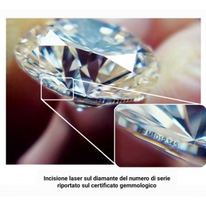Esempio Incisione Laser Sul Diamante
