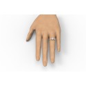Anello Matrimonio Modello Pave Indossato
