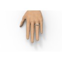 Anello Sposa Modello Pave Indossato