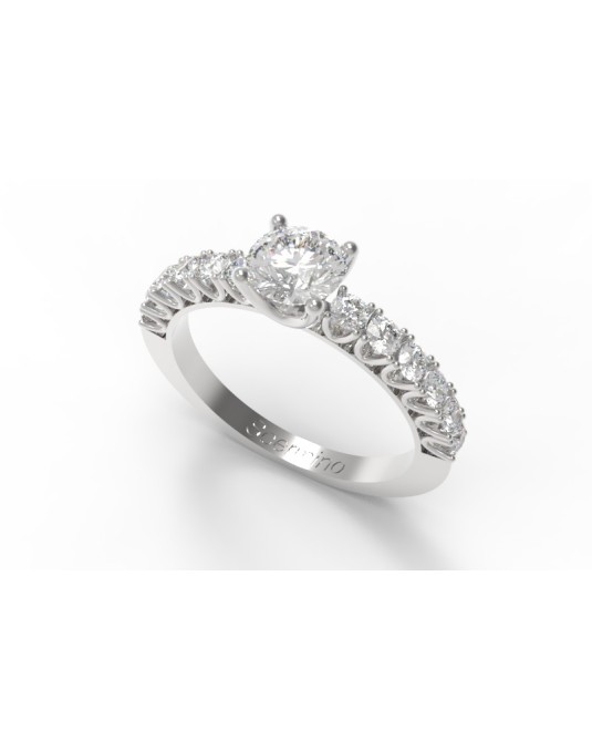 Anello Sposa Modello Pave