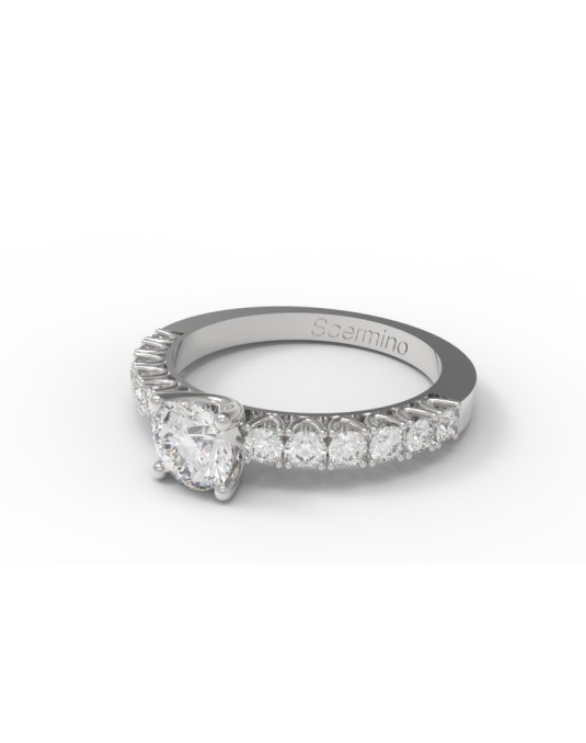 Anello Sposa Modello Pave