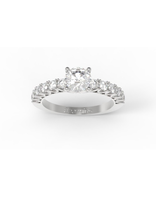 Anello Sposa Modello Pave