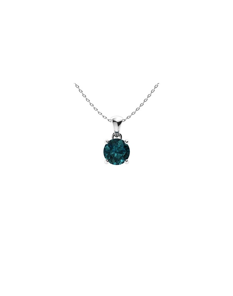 Ciondolo con Diamante Blu